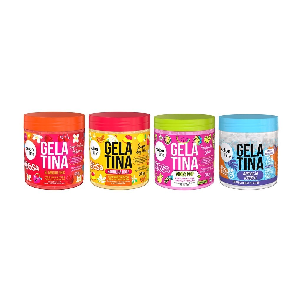 Kit 4 Gelatinas Xêrosa e Definição Natural