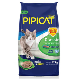 Areia Higiênica Pipicat Classic 4kg - Absorve Urina