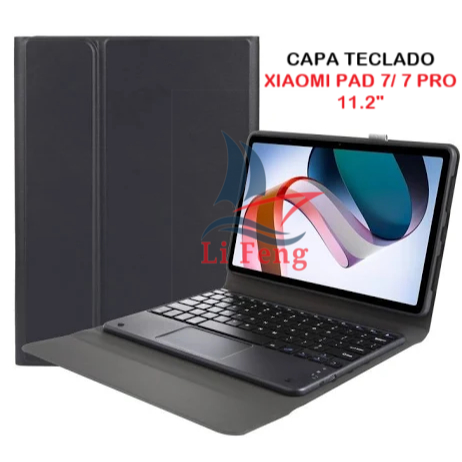 Capa Magnético C/ Teclado para Xiaomi Pad 7/7Pro/8 11.2'' polegadas (2024) C/ Suporte para Caneta