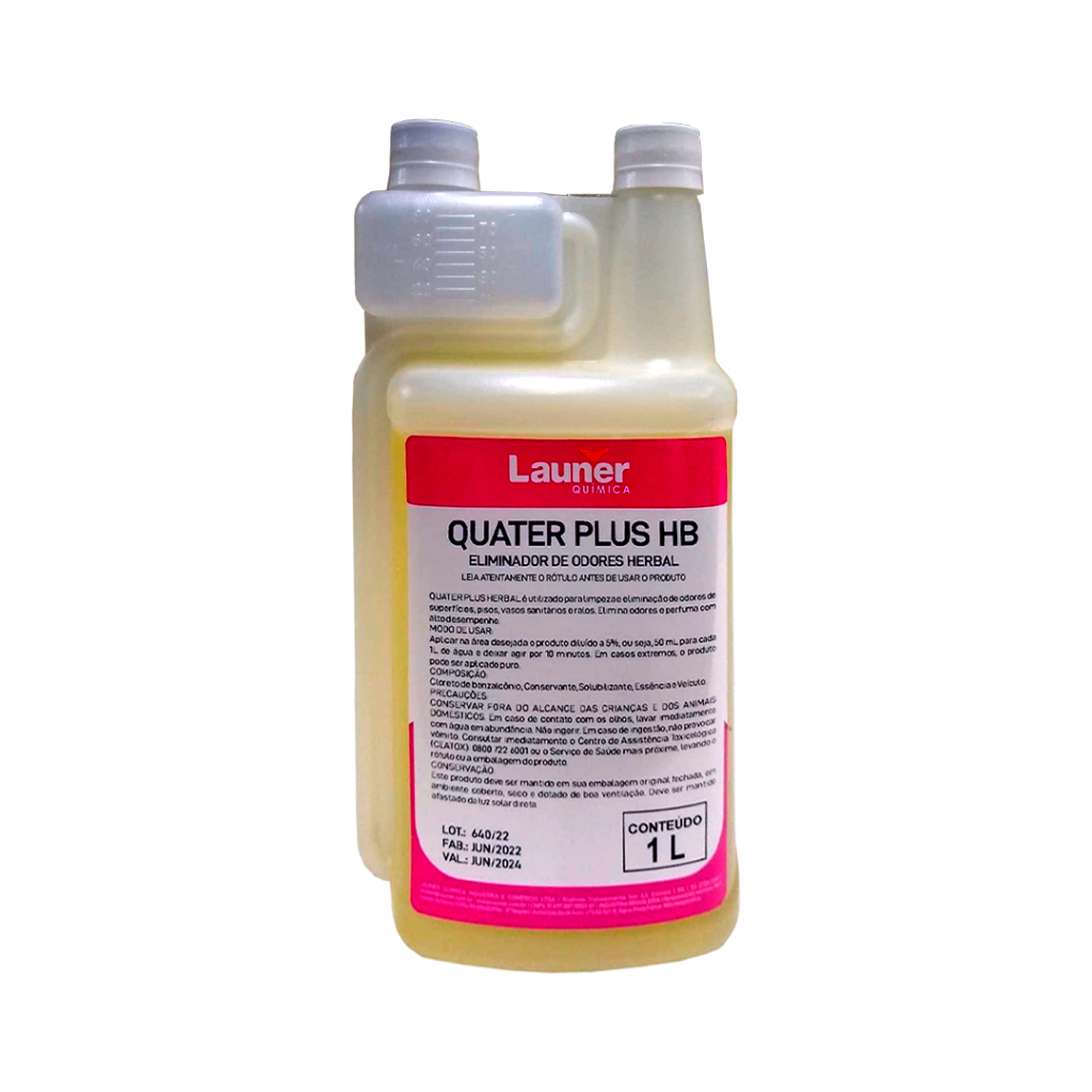 Limpador E Eliminador De Odores Profissional 1l Quater Plus