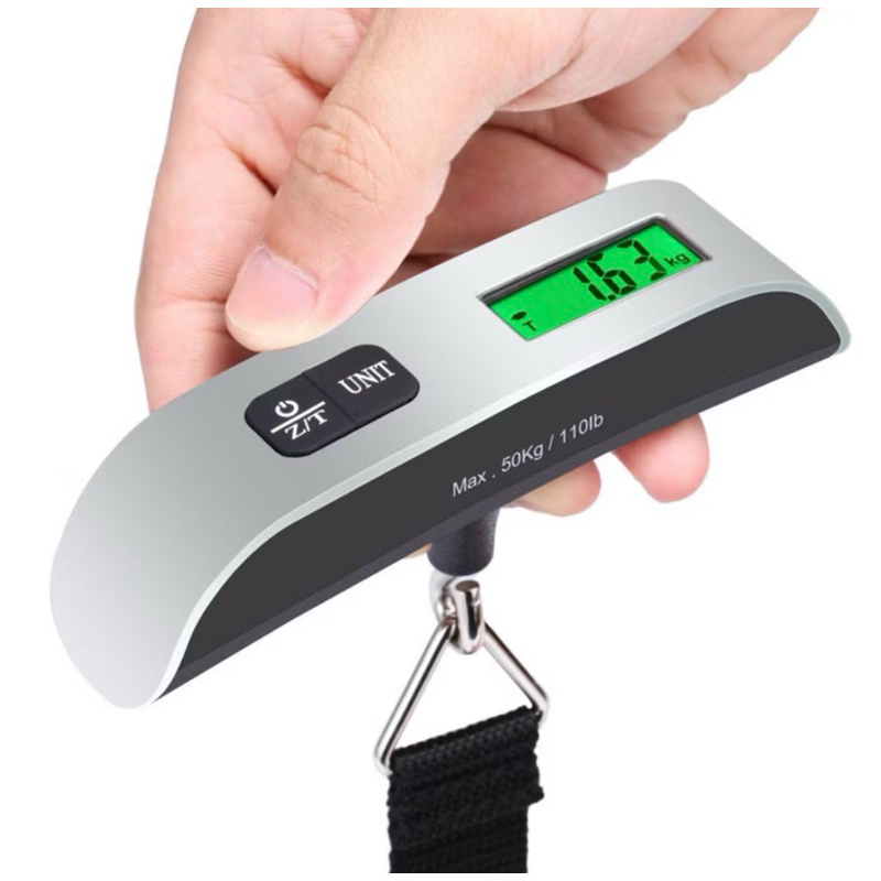 Balança Digital de Mão 50kg – Precisa para Malas, Viagens e Pesca