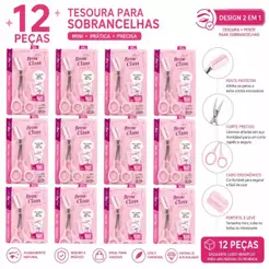 Kit12 Tesoura De Sobrancelhas | Design De Sobrancelhas