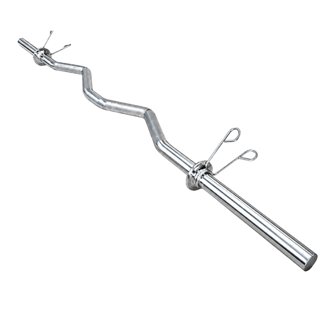 Barra W Maciça Musculação Halter 1,20 M C/ Presilha Brinde