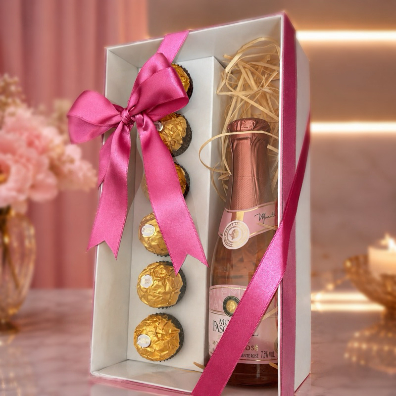 Kit Mini Espumante + Ferrero Rocher