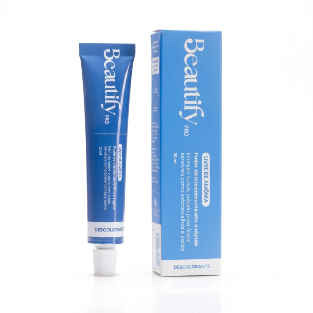 Descolorante Sem Amônia Beautify Pro 20ml Para Sobrancelhas Clareamento