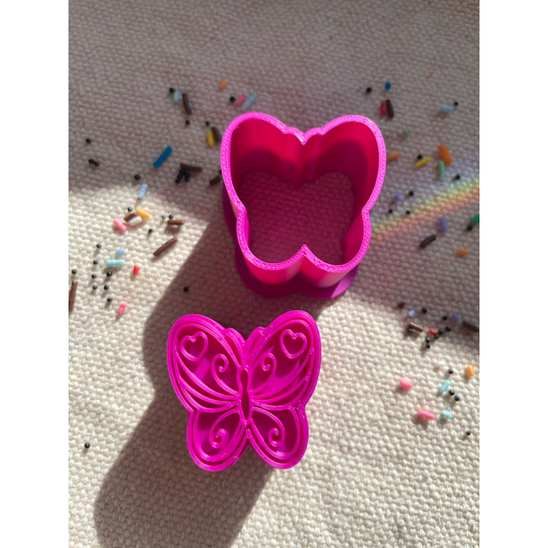 Ejetor Borboleta 3D Para Doces Pasta Americana Biscuit — imagem 2 de 2