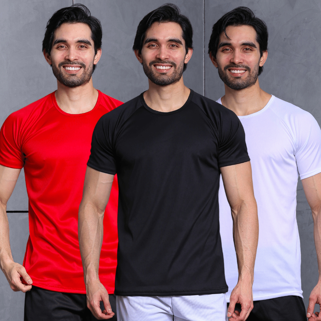 Kit 3 Camiseta Masculina Dry Proteção Solar UV50 Térmica Anti Suor Academia Esporte Basica Lisa