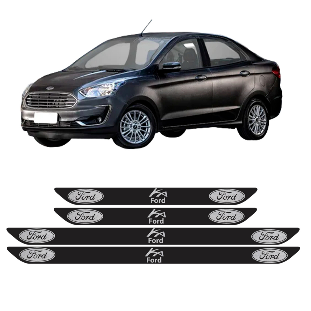Kit Adesivo Protetor Soleira Porta Carro M5 Ford Ka 4 Portas