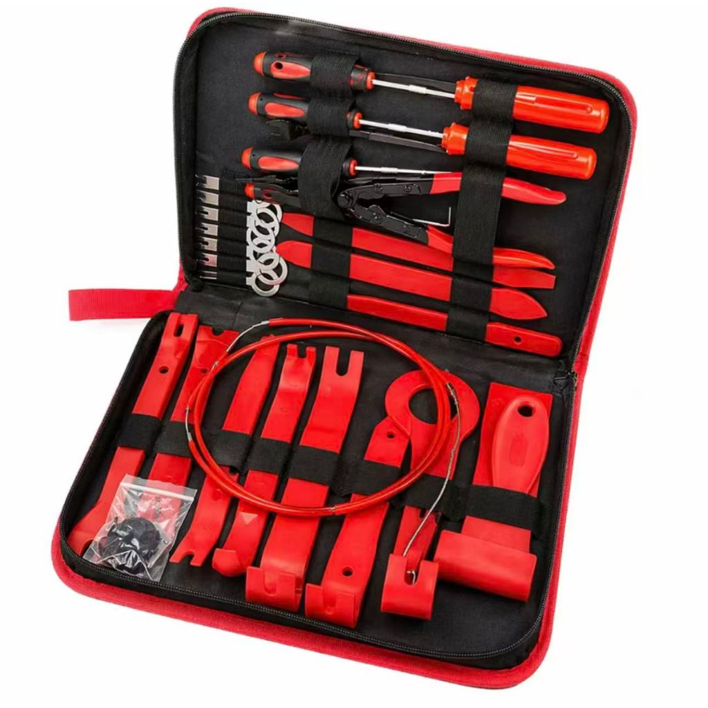 Kit 43 pçs Ferramentas de Remoção Automotiva，Espátulas de Nylon para Painel, Forro de Porta de carro