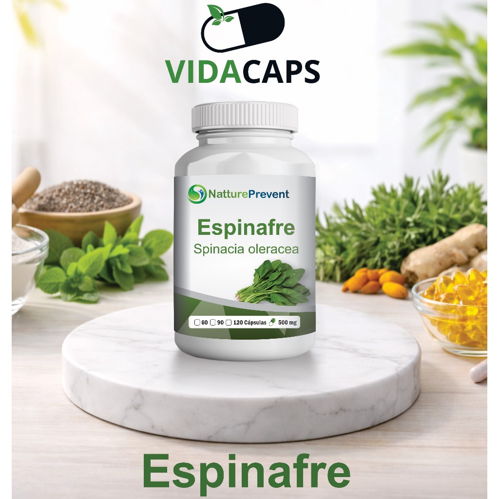 EspinafreDay 500mg 60 / 90 / 120 Cápsulas - Suplemento Natural Vidacaps