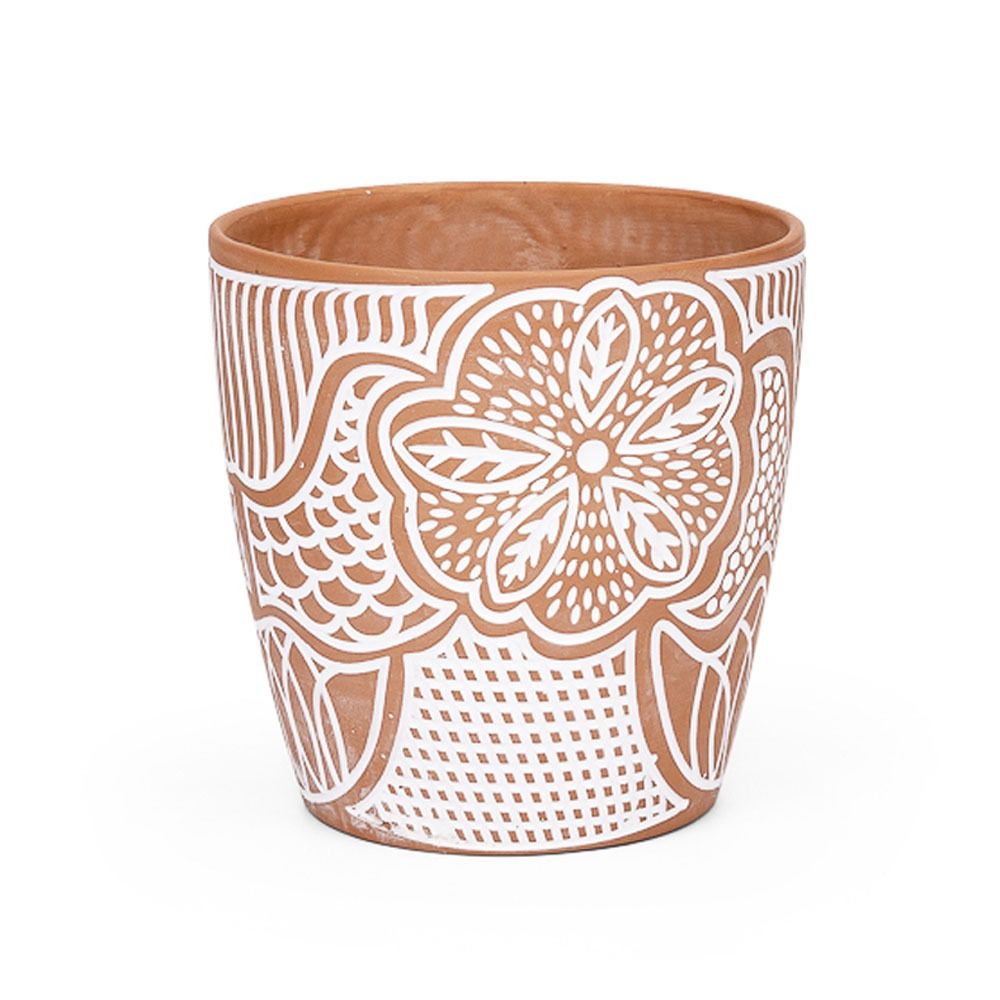 Cachepot Floral Ceramica Caucaia P