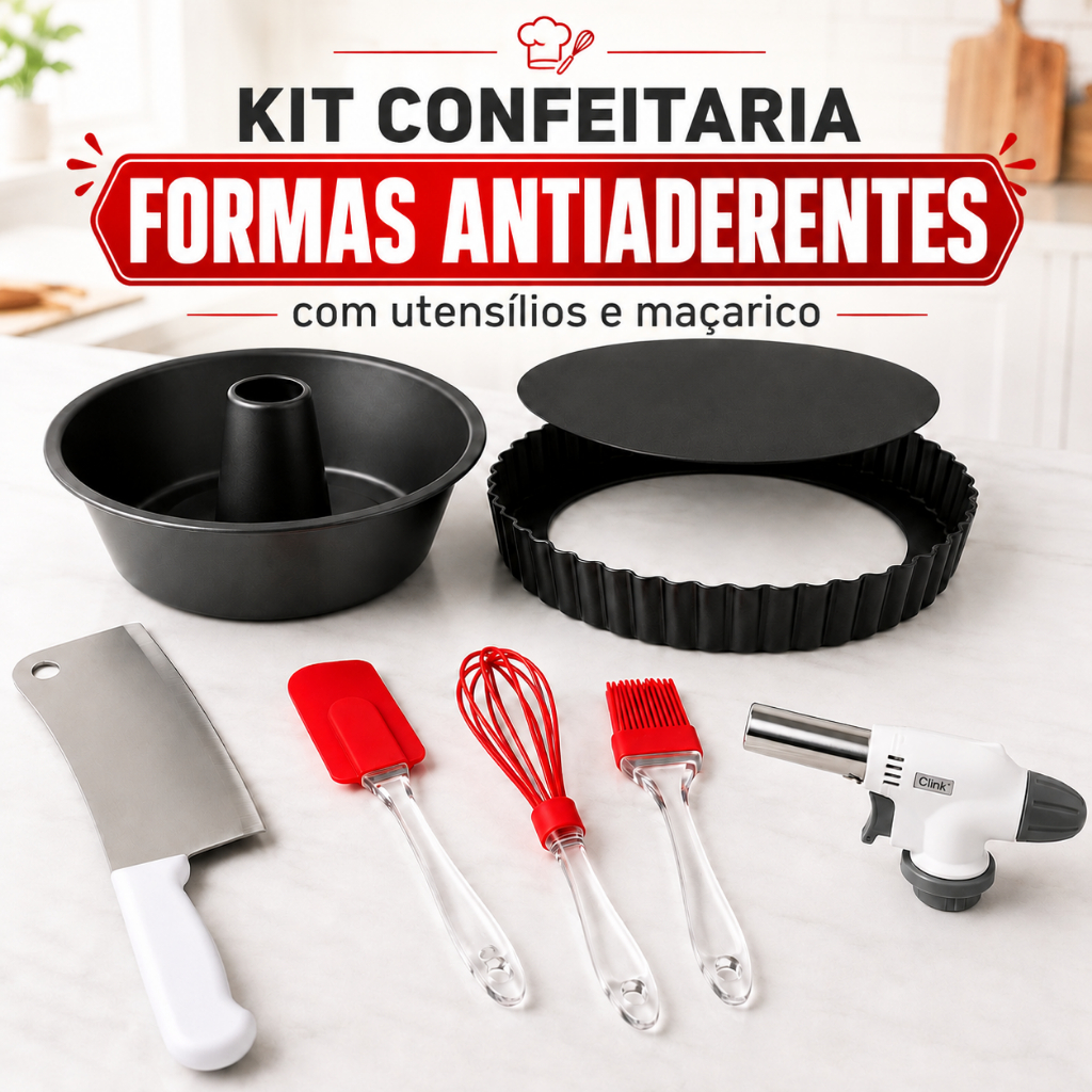 Kit Forma De Bolo Forma De Bolo Redonda Maçarico Culinário Forma Fundo Removivel Cutelo De Cozinha