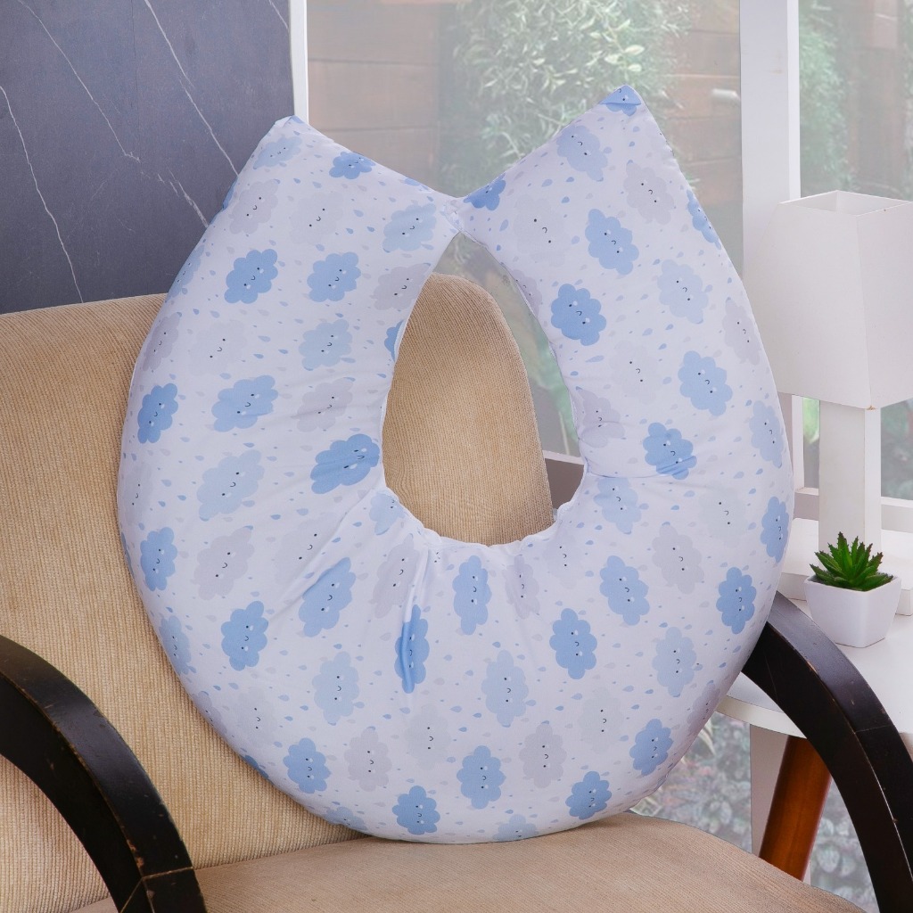 Almofada De Amamentação Bebe Menino Maternidade Luxo com Capa Zíper Macio Estampada