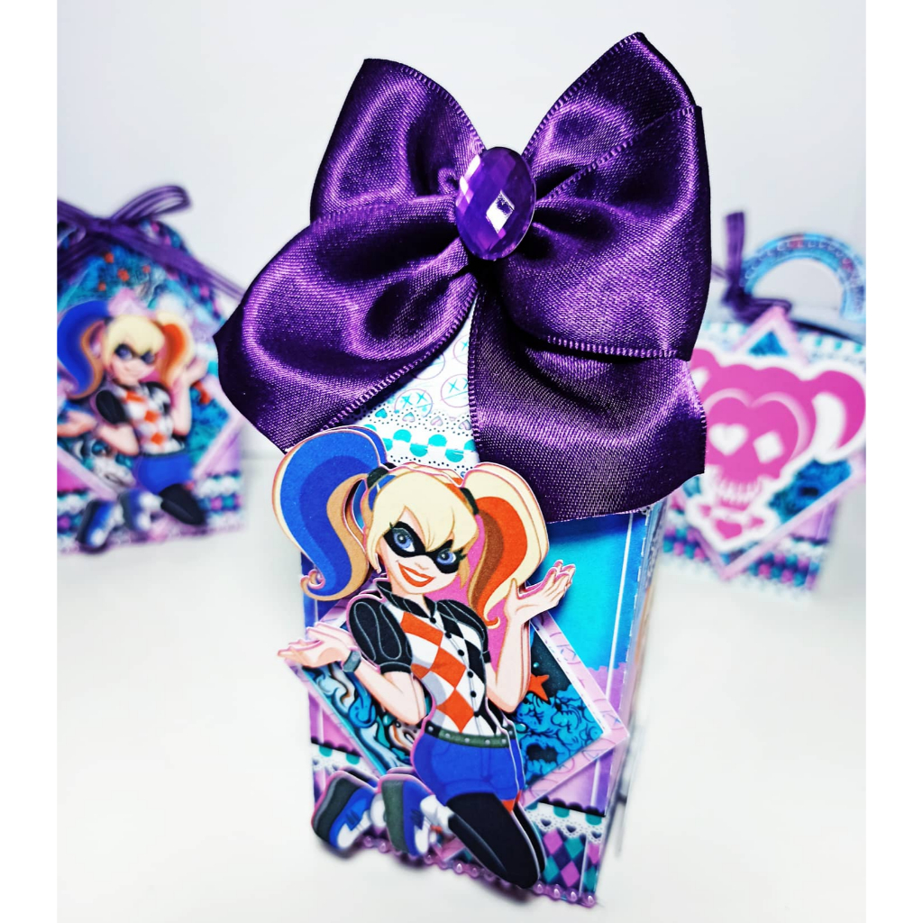 PEGUE E MONTE PERSONALIZADOS ARLEQUINA PARA FESTA INFANTIL