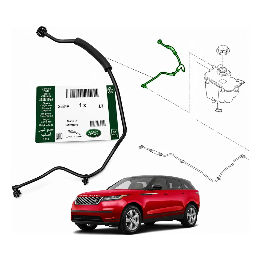 Mangueira Reservatorio Agua Range Rover Velar Jaguar F-Pace 2.0 Gasolina - Novo LR091814 / LR175177