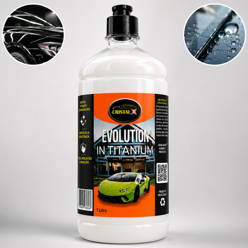 Cera Líquida Cristal X Evolution 1l Hidrorrepelente Multiuso