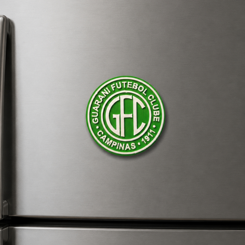 Imã de Geladeira Guarani Futebol Clube de Campinas 3D Presente Perfeito para Torcedores