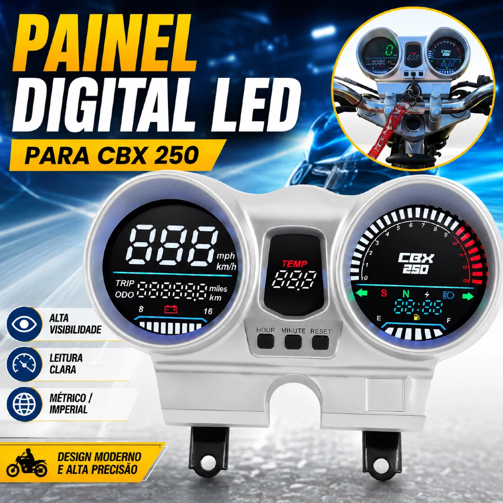 Painel Completo Para Honda Cbx250 Twister 2001 a 2008 Medidor De Velocidade 37100-KPF-961- Pronta Entrega