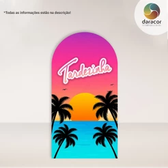 Capa de Painel Vertical Tardezinha Bela c/overlock e Romano c/ elástico FACE ÚNICA