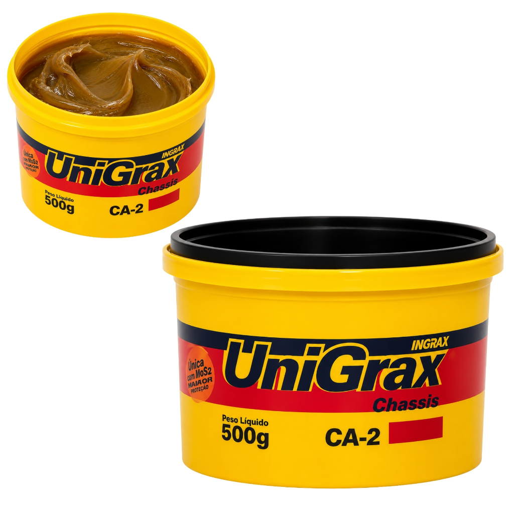 Graxa Comum Unigrax CA2 Ingrax 500g Cálcio Chassis Pino Mancal Multiuso Automotiva Industrial Trator