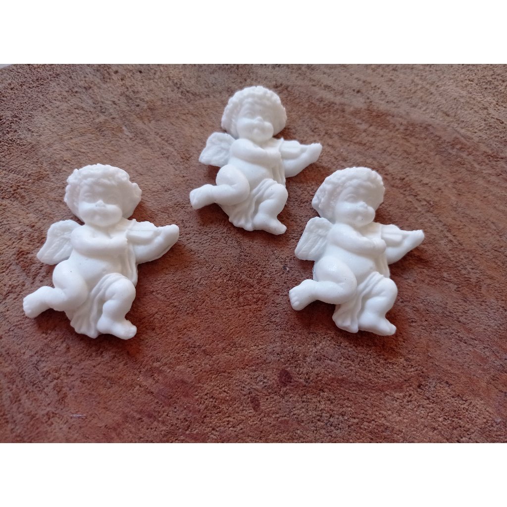 20 Lembrancinha Anjinho de Batismo Batizado de sabonete artesanal — imagem 2 de 2