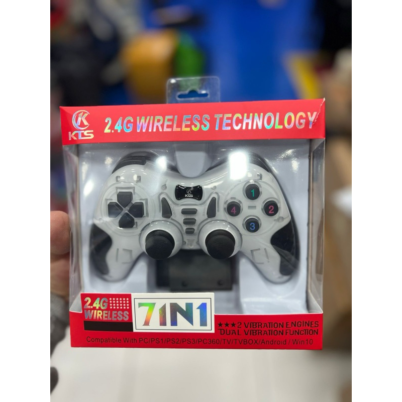 Controle sem fio para PC, Ps3, ps2 Celular Android, Tablete e Box Tv. Smart Tv 6 Em1 Vermelho