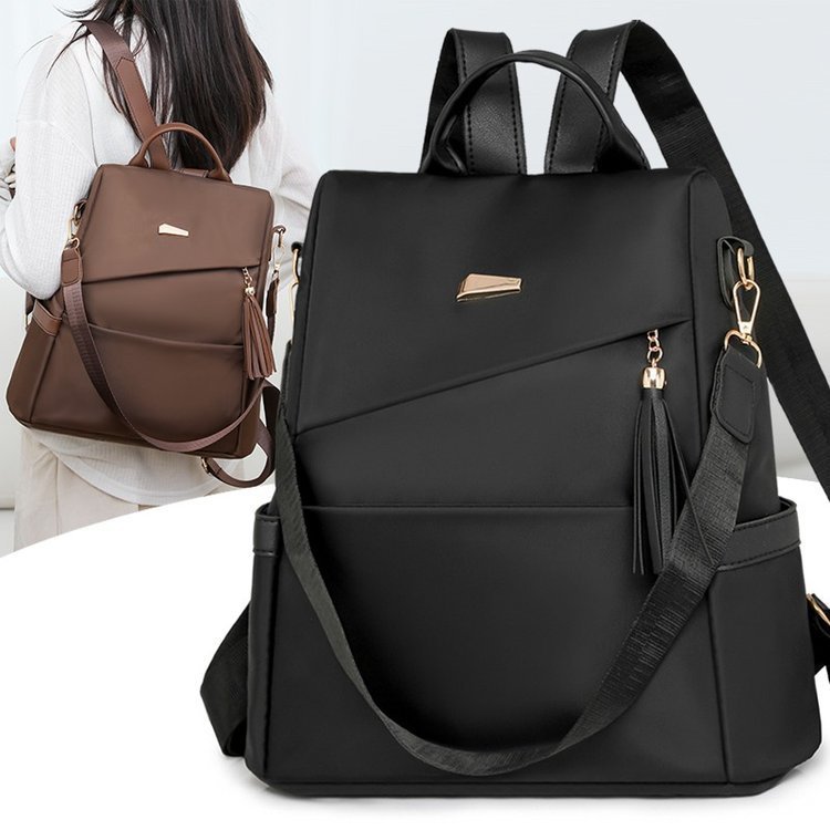 Mochila Feminina Oxford Impermeável Grande Capacidade Casual Escolar Viagem Trabalho Bolsa Costas Fashion