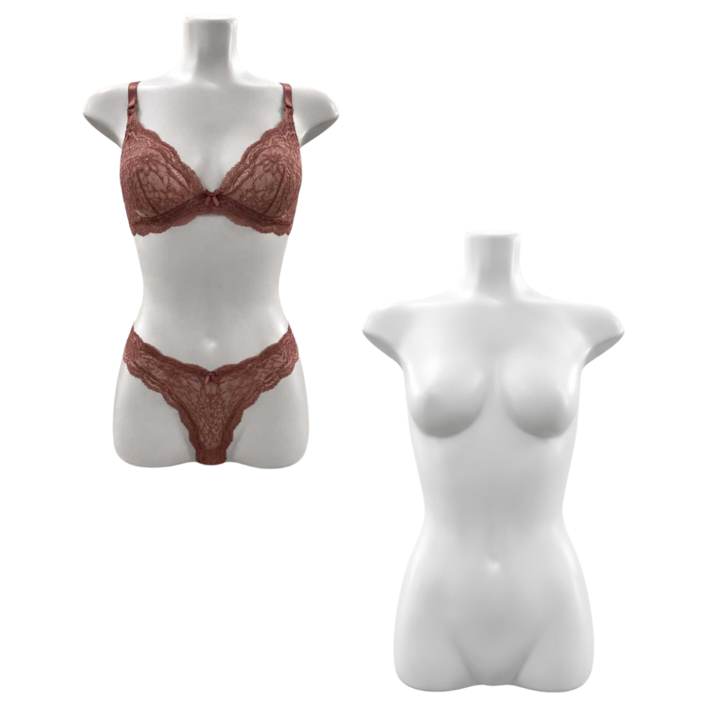 Manequim Feminino Adultos Busto LUXO FEMININO Branco