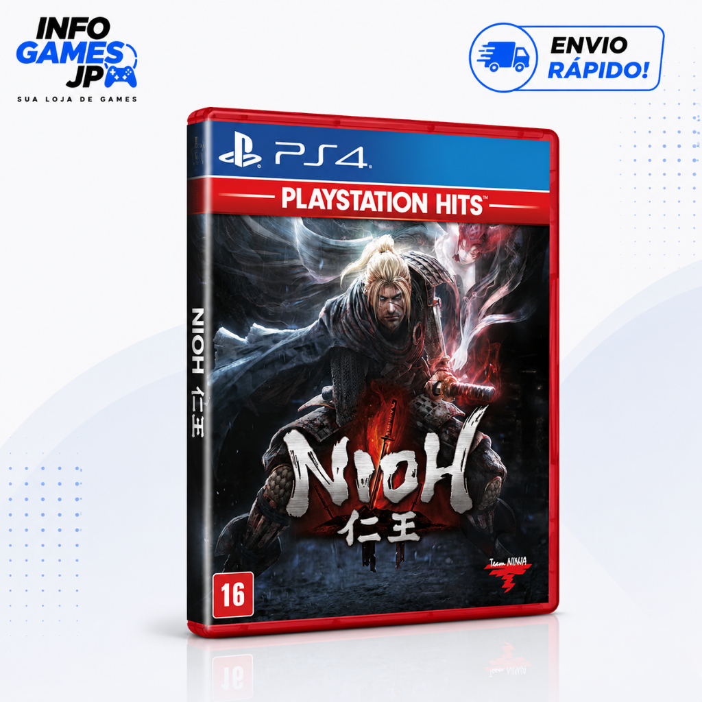 Nioh PS4 PlayStation Hits Mídia Física Original PlayStation 4