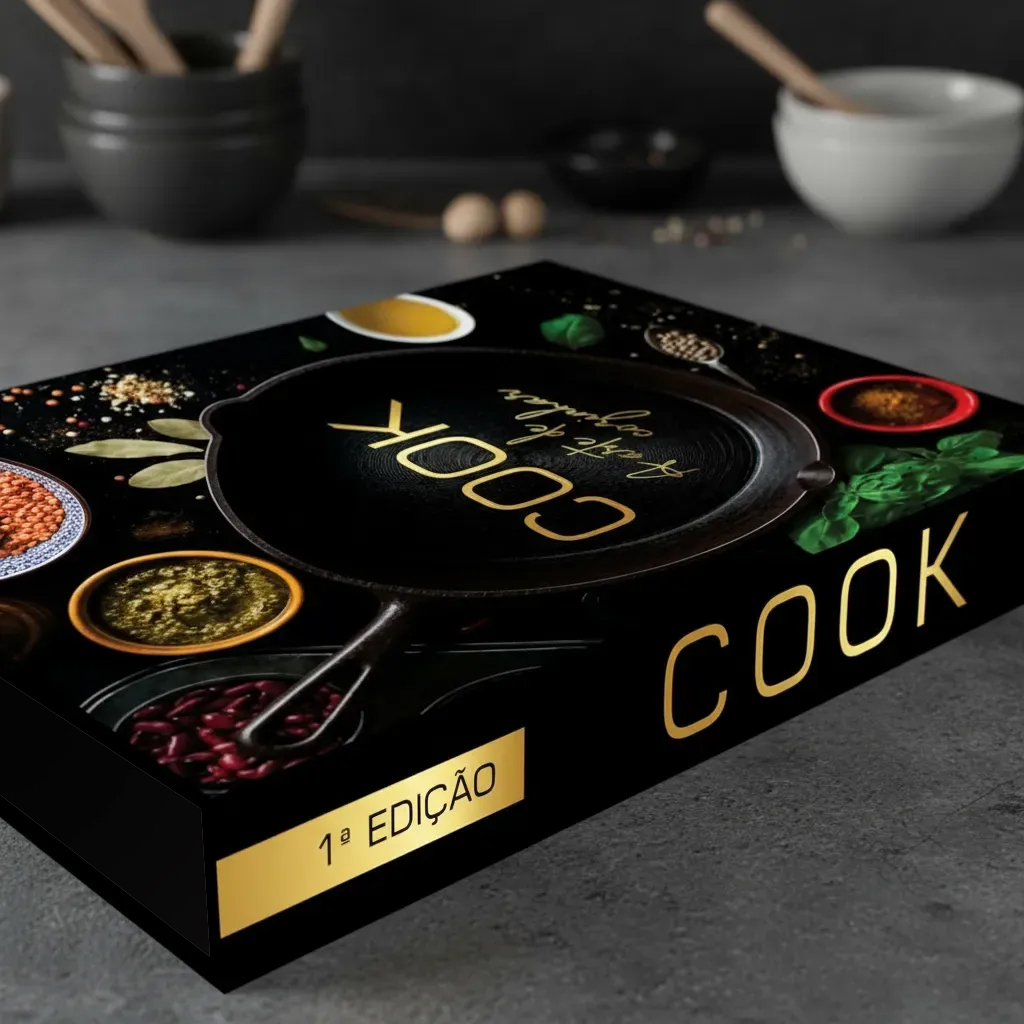 Cozinha Cook Caixa Decorativa Livro Fake Porta Objetos