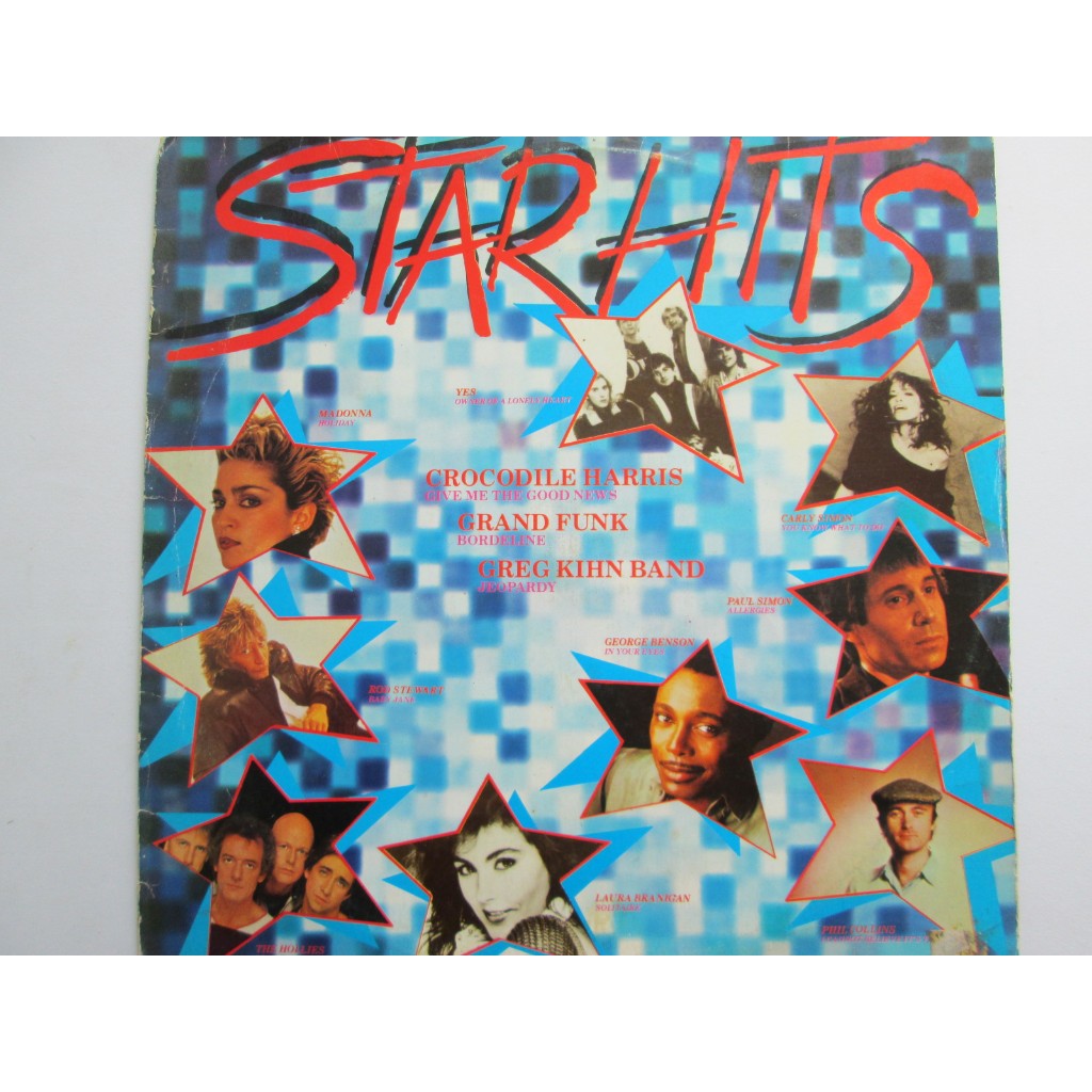 LP VINIL / STAR HITS / ROCK / 1984/ MADONNA/ROD STEWART/YES/THE HOLLIES/PHIL COLLINS/GEORGE BENSON/PAUL SIMON/CARLY SIMO