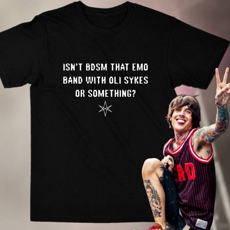 Camiseta Bring Me The Horizon BMTH Oli Sykes Emo Metal Rock Humor Y2K Unissex e Babylook 100% Algodão
