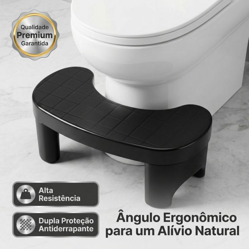 Apoio De Pés Ergonômico Multiuso Para Sofá Escrivaninha E Vaso Sanitário
