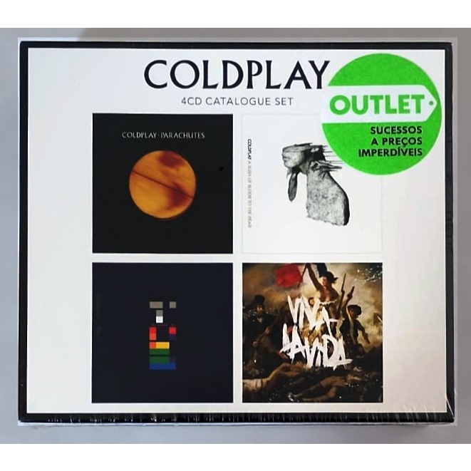Box Coldplay - 4 Cd Catalogue Set - Box 4 Cds - Lacrado