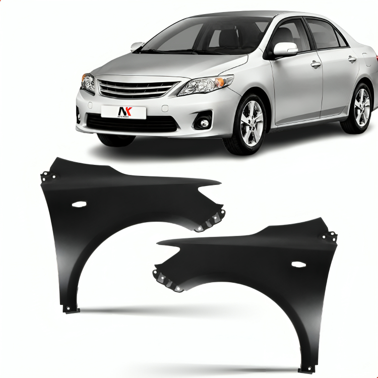Par/ Un Paralama Dianteiro Corolla 2009 2010 2011 2012 2013 Furo Novo