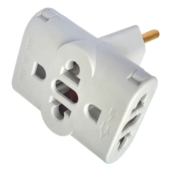 KIT 5 Adaptador Pino Universal Tomada Benjamim T 10a/20a 127V/220