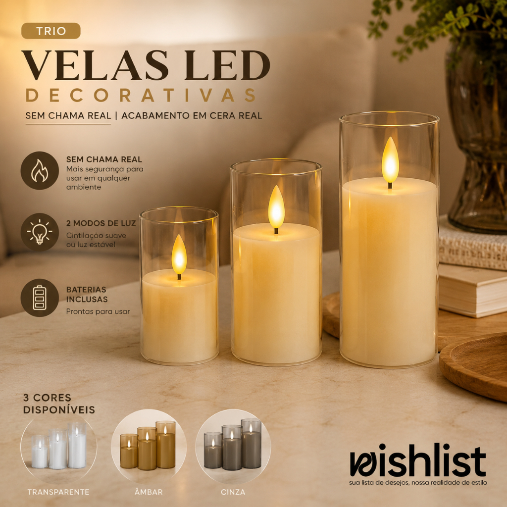 Lâmpadas de Vela LED