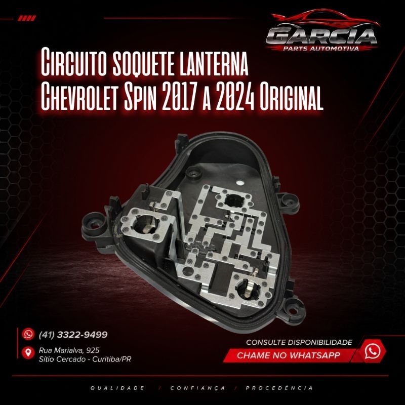 Circuito soquete lanterna traseira Chevrolet Spin 2017/2024Original LD