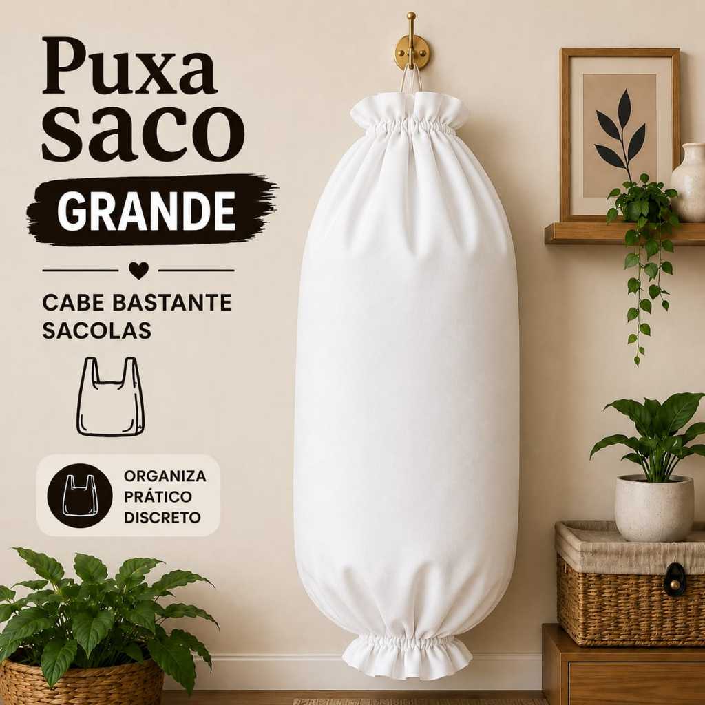 Puxa Saco de Tecido Oxford – Charme e Utilidade