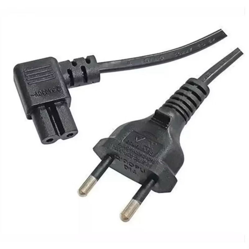 Cabo Força Energia Bipolar Ps3 Ps4 Smartv Impressora Epson, Lexmark, Hp, Brother Em L 90 Graus/Reto