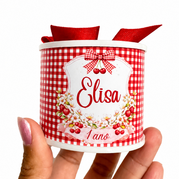 Kit Tubolatas personalizadas 5×6- Lembrancinha de maternidade/chá de bebê/Aniversário/chá revelação cerejinha
