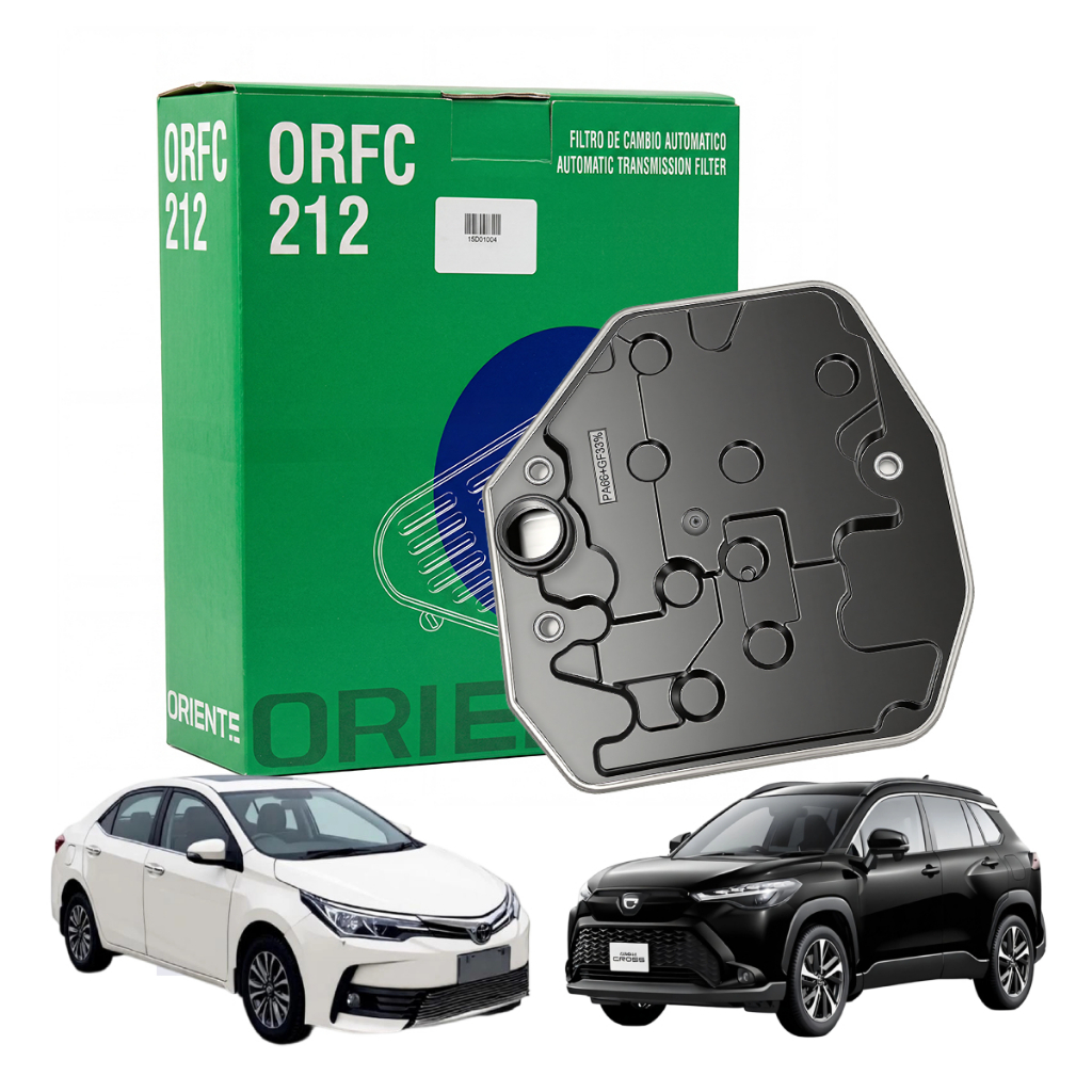 Filtro Câmbio Automático Toyota Corolla Corolla Cross 2.0 CVT 2015 a 2024 Sem junta