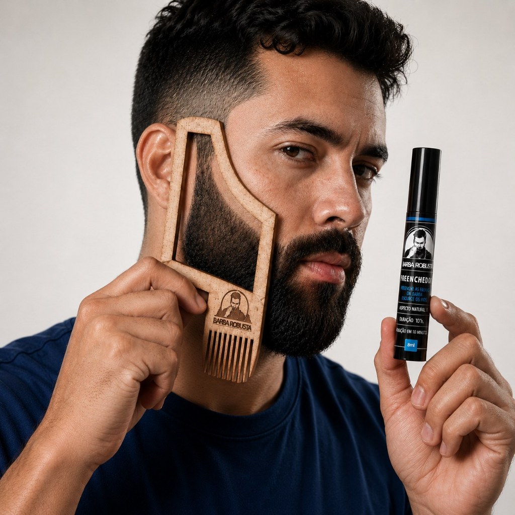Kit Preenchedor Escurecedor Barba Robusta Original
