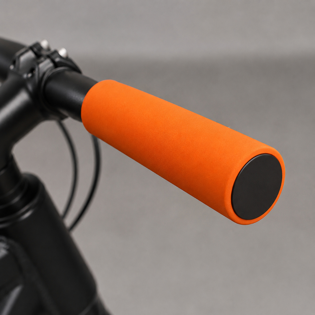 Punho Manopla Silicone Bike MTB Speed BMX Guidão Bicicleta Espuma Confortável com Tampas