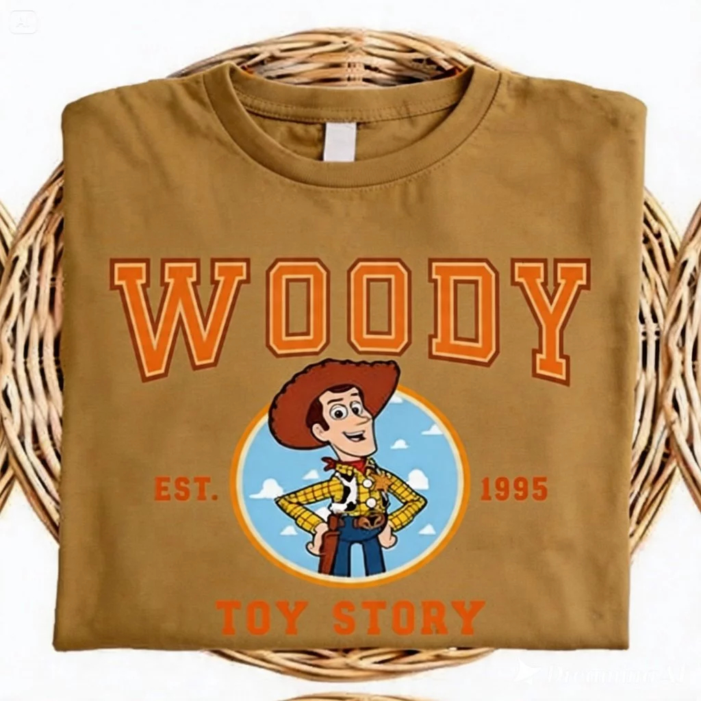 Camiseta Divertida Filme Desenho Toy Story Personagens Jessie, Woody e Buzz Algodão Infantil/Adulto — imagem 2 de 2