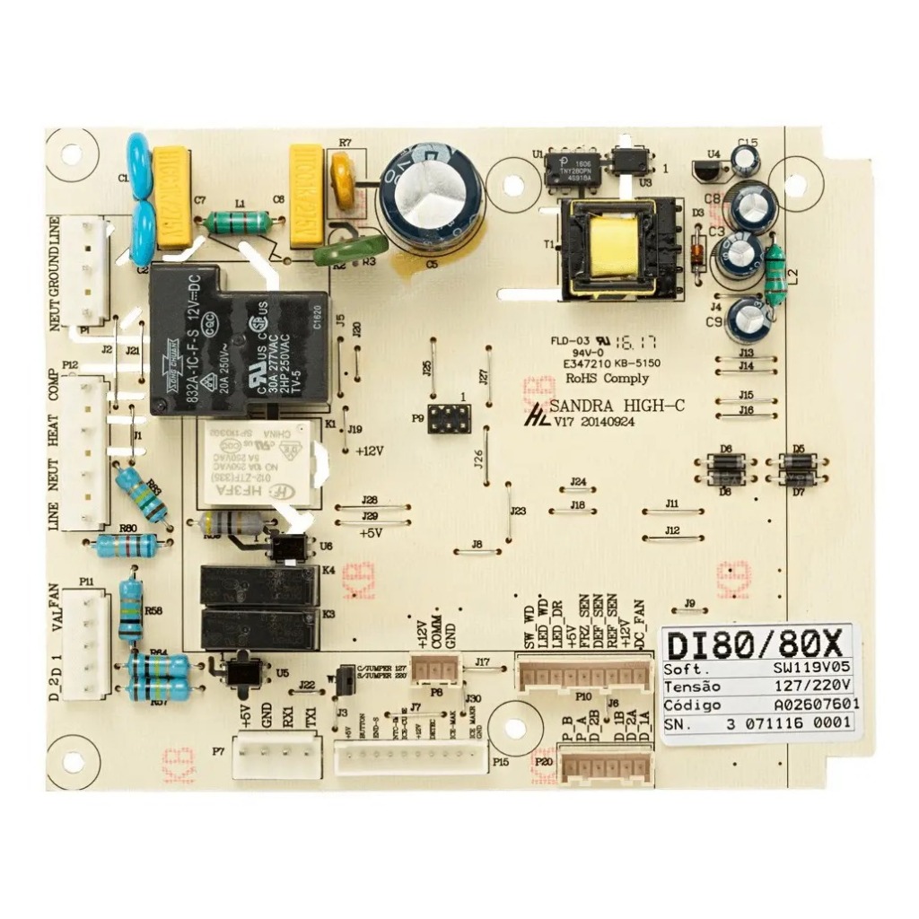 Placa Potência Refrigerador Electrolux - Di80x Dt80x