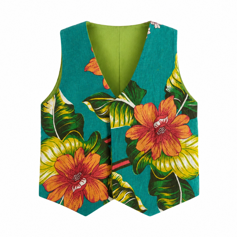 Colete Infantil Festa Junina Floral | Colete Caipira Infantil Menino Menina | Roupa Junina Infantil