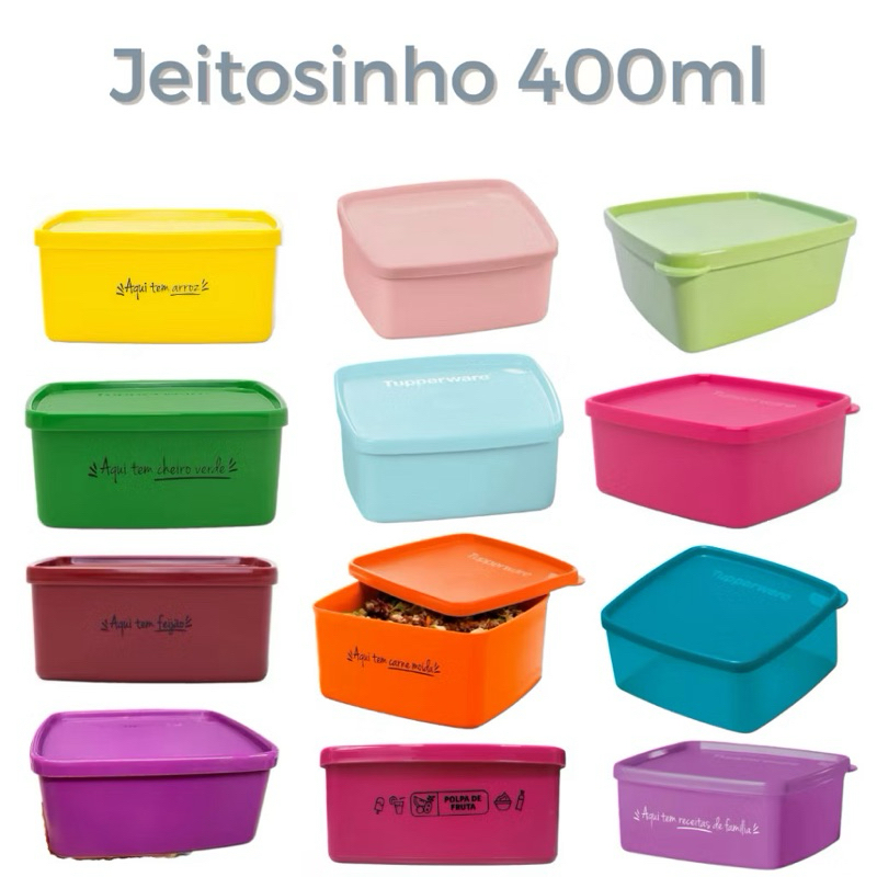 Jeitosinho Tupperware Original 400ml | Linha Freezer | Pote para Congelar Alimentos | Vedação Perfeita | Livre de BPA