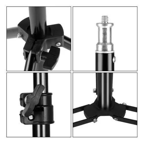 Tripé 2.1m para Ring Light Regulável Profissional | Suporte Universal para Gravação, Fotos e Lives | Fácil de Usar