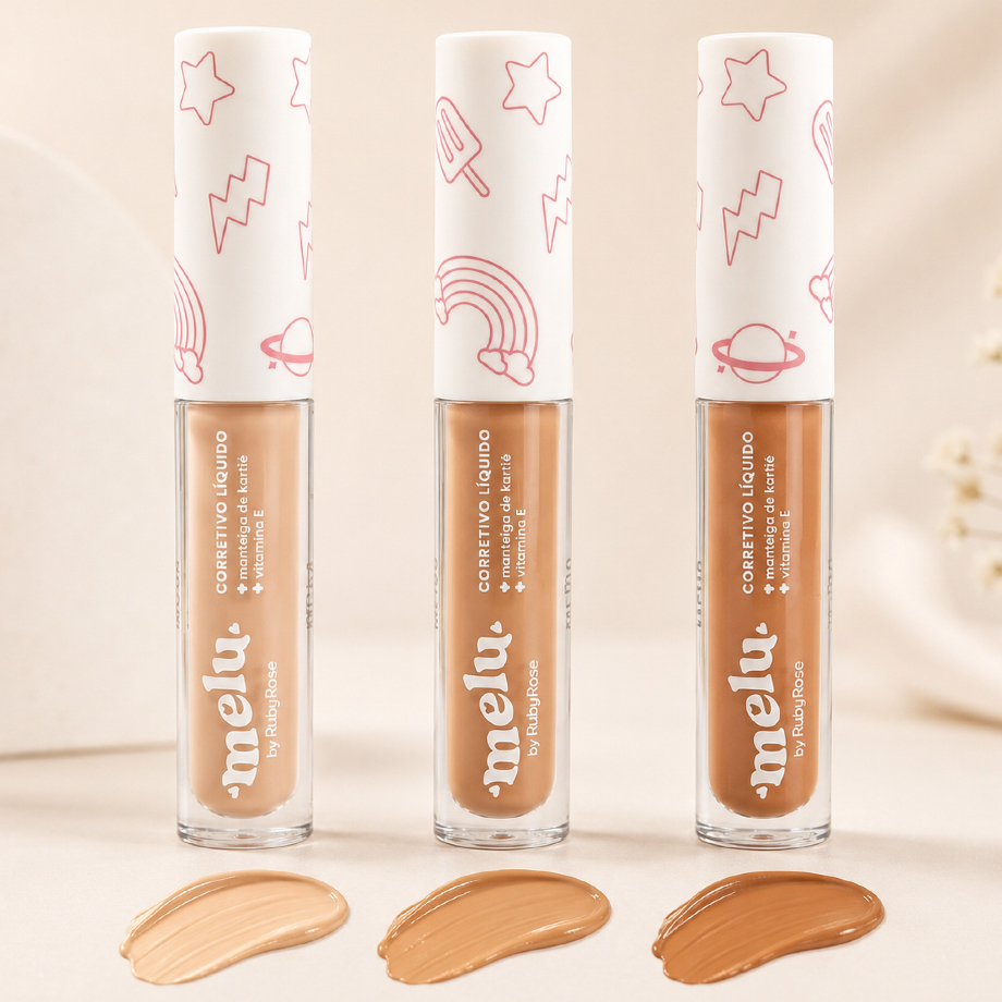 Corretivo Líquido com Manteiga de Karité e Vitamina E MELU 3,5ml - RUBY ROSE